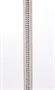 Lamb Leather Handle with 2 Rows of Small Rhinestones and Metal Chain White