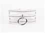 Designer Traingo Collar Made in Calf Softy Leather White