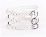 Designer Traingo Collar Made in Calf Softy Leather White