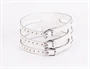 Designer Traingo Collar Made in Calf Softy Leather White