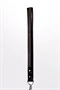 Lamb Leather Handle with 2 Rows of Small Rhinestones and Metal Chain Black