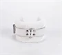 Handcuff Design Made in Calf Softy Leather White