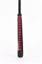 Nylon Stick with Neon Strip and Goat Kid Leather Handle Nubuck Leather Black