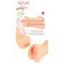 Nature Skin - punci és száj maszturbátor (natúr)