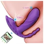 AlvUp - oks, szívó rezgő, hordható vibrátor (lila)