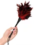 Frisky Feather Duster  Red/Black