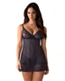 Nightly Blue chemise & thong M/L