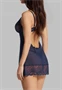 Nightly Blue chemise & thong XS/S