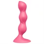 Satisfyer Triple Ball-R - gyöngyös análvibrátor (pink)