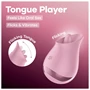 Satisfyer Tongue Player - nyelves csiklóvibrátor (pink)