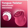 Satisfyer Tongue Twister - forgó nyelves csiklóvibrátor (pink)