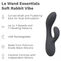 le Wand Soft Rabbit - 2 motoros csiklókaros vibrátor (fekete)