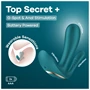Satisfyer Top Secret+ - 3 ágú, hordható vibrátor (zöld)