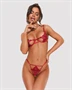 Luise Sublim Red 2-pcs crotchless set S/M