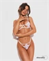 Luise Sublim White 2-pcs crotchless set S/M