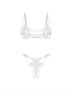 Luise Sublim White 2-pcs crotchless set L/XL