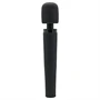 Pixey Deluxe Black Velvet - wand vibrátor M (fekete)