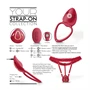 You2Toys - viselhető vibrációs csiklóizgató (piros)