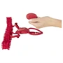 You2Toys - viselhető vibrációs csiklóizgató (piros)