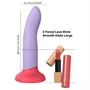 Dreamtoys Love Signal - kétszínű szilikon dildó nagy (lila)