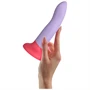 Dreamtoys Love Signal - kétszínű szilikon dildó nagy (lila)