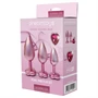 Dreamtoys Gleaming Love - szíves anál plug szett (rózsaszín)