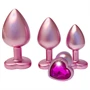 Dreamtoys Gleaming Love - szíves anál plug szett (rózsaszín)