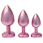 Dreamtoys Gleaming Love - szíves anál plug szett (rózsaszín)