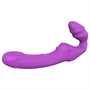 Dreamtoys Essentials - strapless strap-on vibrátor (lila)