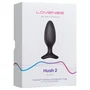Lovense Hush 2 M – App-vezérelt análvibrátor (45 mm, fekete)