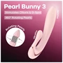 Satisfyer - Pearl Bunny 3 forgógyöngyös nyuszivibrátor (pink)