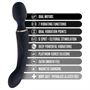 Blush Lush - 2 az 1-ben wand és G-pont vibrátor (fekete)