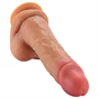 FeelSkin - ultra realisztikus herés dildó (natúr, 20,3 cm)