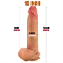 FeelSkin - ultra realisztikus herés dildó (natúr, 25,4 cm)