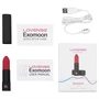 Lovense Exomoon - rúzs formájú mini vibrátor (fekete)