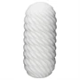 TENGA 3Dx Flow - hullámos mintás maszturbátor (fehér)