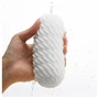 TENGA 3Dx Flow - hullámos mintás maszturbátor (fehér)