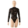 Cottelli - hosszú ujjú csipke body (fekete) - S