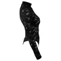 Cottelli - hosszú ujjú csipke body (fekete) - S