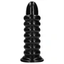 Ouch! Spiral Force - csavart anál plug (fekete) - 23,5 cm