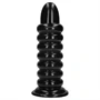 Ouch! Spiral Force - csavart anál plug (fekete) - 23,5 cm