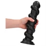 Ouch! Hole Driller - óriás anál plug (fekete) - 31,5 cm