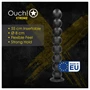 Ouch! Balls of Lust - óriás anál gyöngysor (fekete) - 55 cm