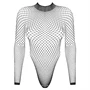Obsessive - hosszú ujjú necc body (fekete) - (S-L)