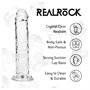 RealRock - élethű dildó tapadókoronggal (átlátszó) - 12,7 cm