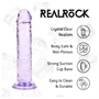 RealRock - élethű dildó tapadókoronggal (lila) - 12,7 cm