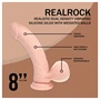 RealRock - dupla sűrűségű élethű vibrátor (testszínű) - 20 cm