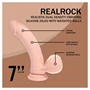 RealRock - dupla sűrűségű élethű vibrátor (testszínű) - 18 cm