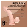 RealRock - dupla sűrűségű élethű vibrátor (testszínű) - 15 cm