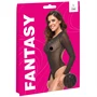 Cottelli - csíkos, ezüstszálas body (fekete) - S-L